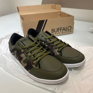 Buffalo David Bitton Green Camo Sneakers